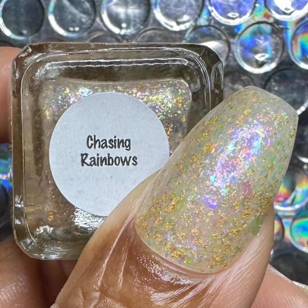 Chasing Rainbows - Limited Edition (23 Karat Gold Leaf & Iridescent Flakies)