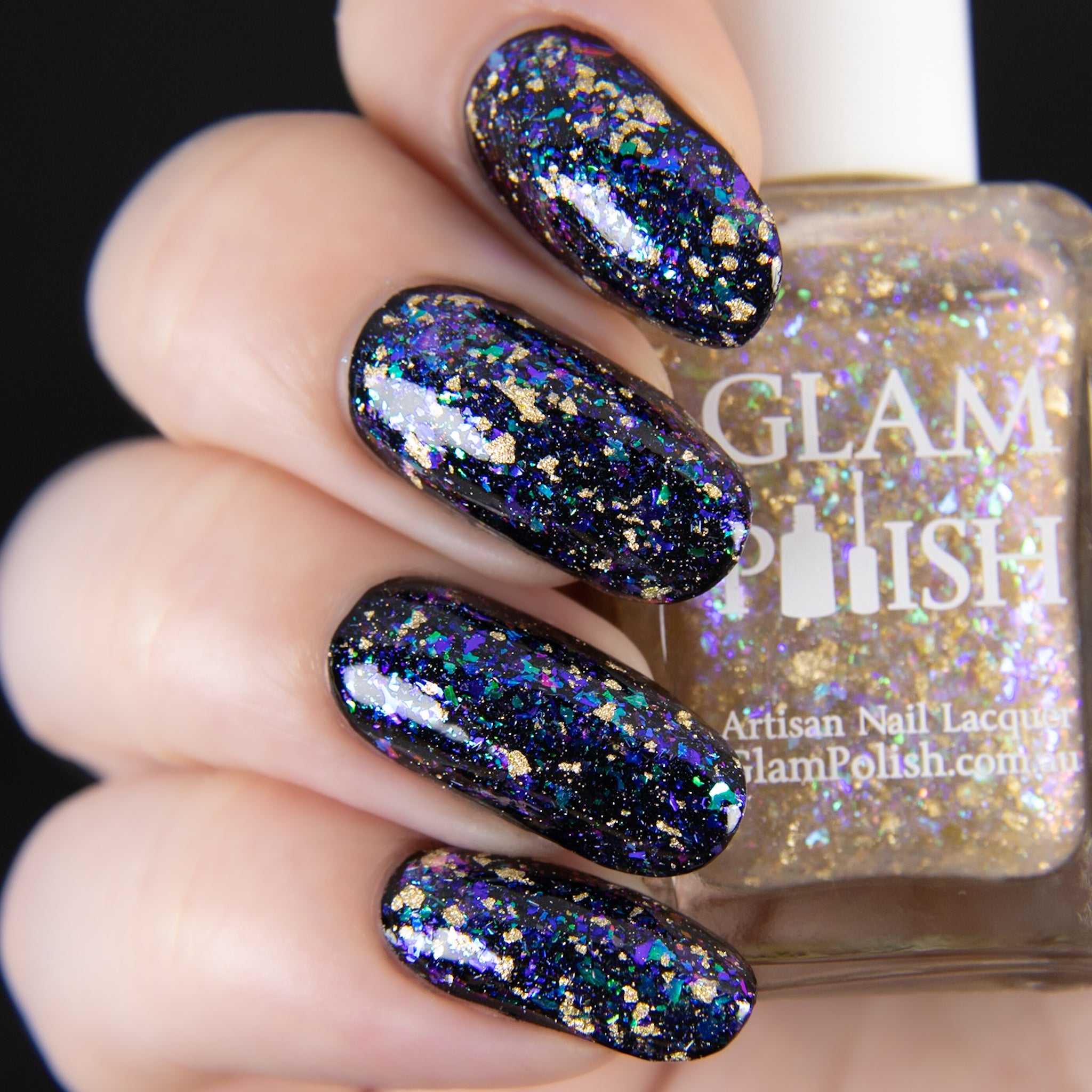 Glam All That Glitters Gold Glitter Nail Polish | Maniology